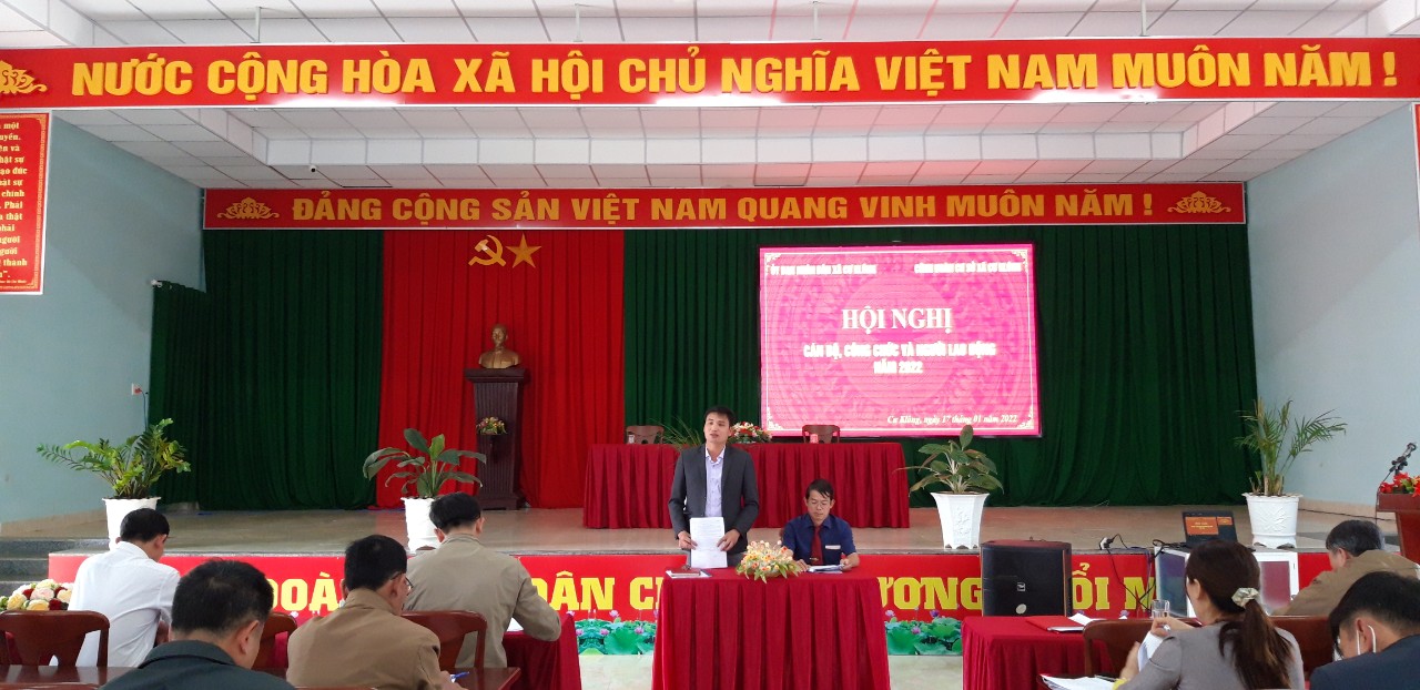 Hội nghị cán bộ, công chức và người lao động xã Cư Klông năm 2022
